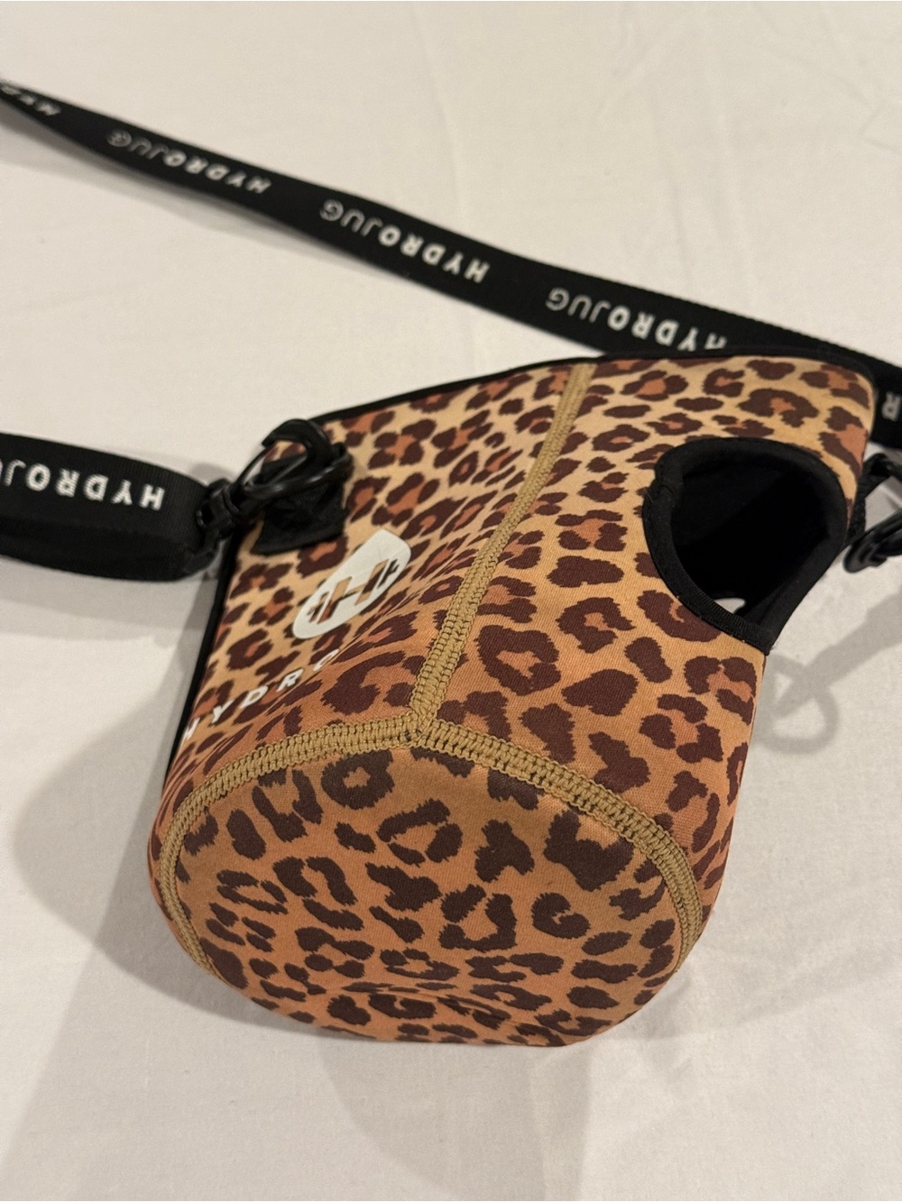 HydroJug Pro Leopard Print Neoprene Bottle Carrier w strap sleeve y2k cheetah - Picture 3 of 9